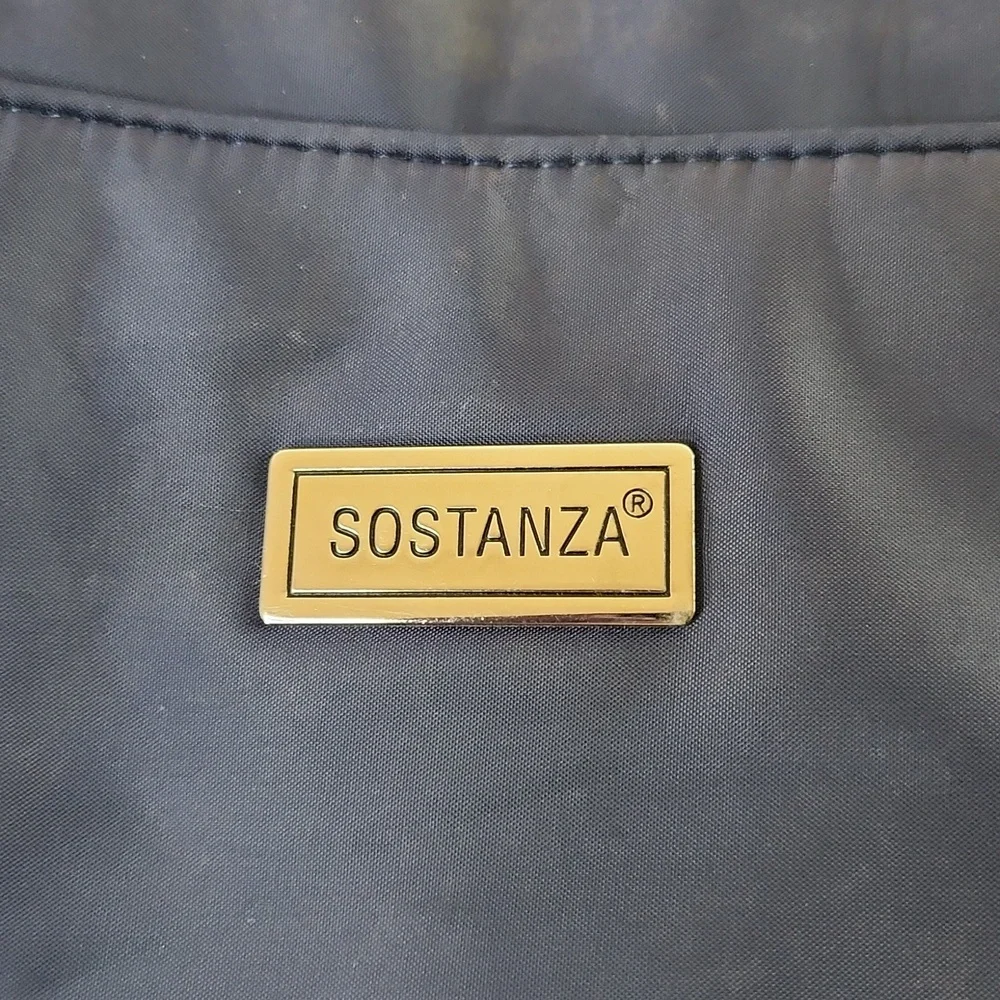 Sastanza Navy Blue Nylon Tote Bag. Size 15x11